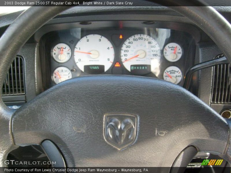 Bright White / Dark Slate Gray 2003 Dodge Ram 2500 ST Regular Cab 4x4