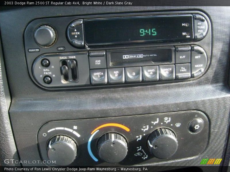 Bright White / Dark Slate Gray 2003 Dodge Ram 2500 ST Regular Cab 4x4