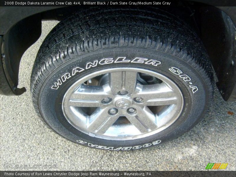 Brilliant Black / Dark Slate Gray/Medium Slate Gray 2008 Dodge Dakota Laramie Crew Cab 4x4