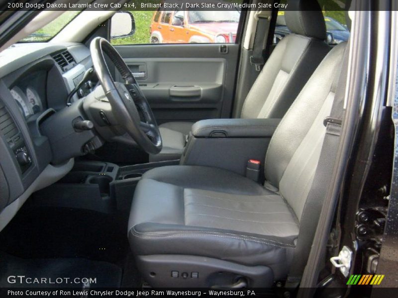 Brilliant Black / Dark Slate Gray/Medium Slate Gray 2008 Dodge Dakota Laramie Crew Cab 4x4