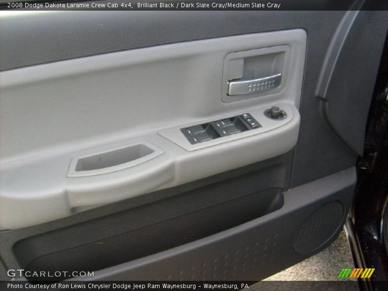 Brilliant Black / Dark Slate Gray/Medium Slate Gray 2008 Dodge Dakota Laramie Crew Cab 4x4