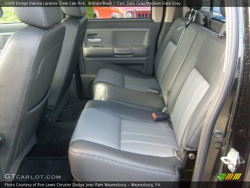 Brilliant Black / Dark Slate Gray/Medium Slate Gray 2008 Dodge Dakota Laramie Crew Cab 4x4
