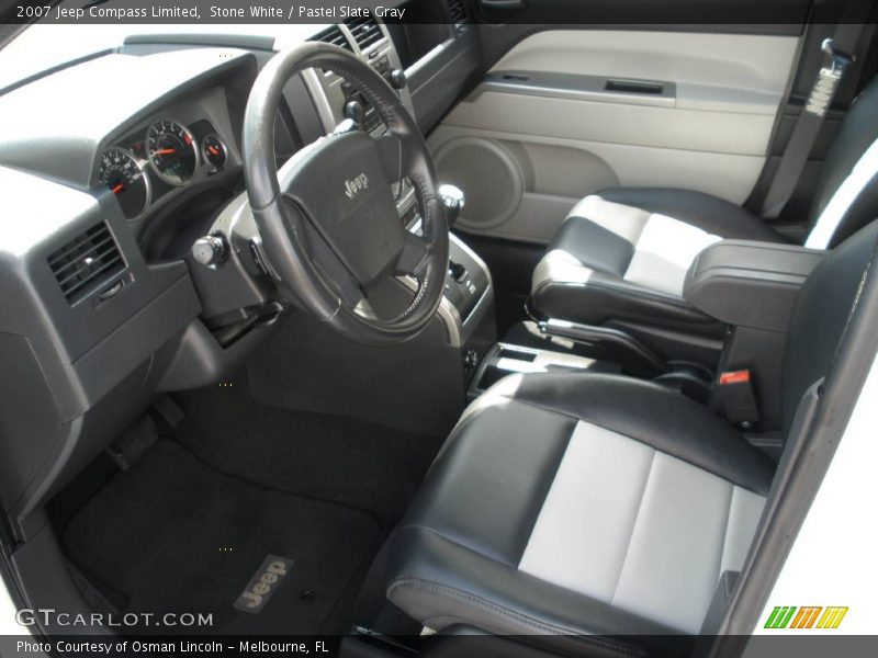 Stone White / Pastel Slate Gray 2007 Jeep Compass Limited