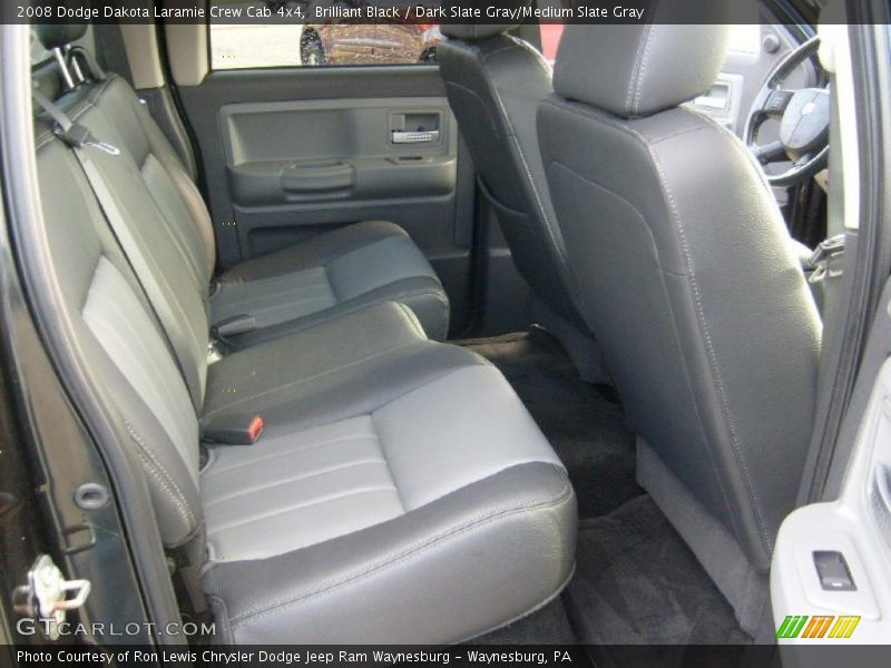Brilliant Black / Dark Slate Gray/Medium Slate Gray 2008 Dodge Dakota Laramie Crew Cab 4x4