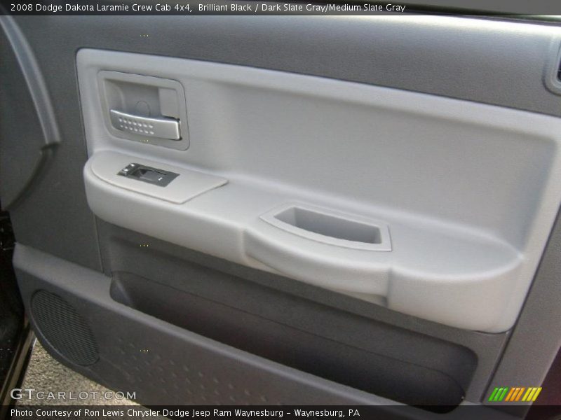 Brilliant Black / Dark Slate Gray/Medium Slate Gray 2008 Dodge Dakota Laramie Crew Cab 4x4