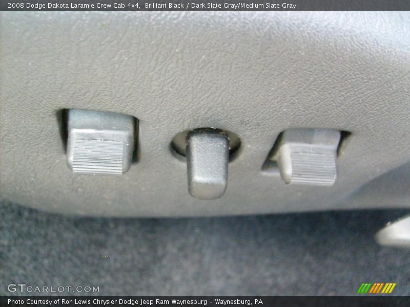 Brilliant Black / Dark Slate Gray/Medium Slate Gray 2008 Dodge Dakota Laramie Crew Cab 4x4