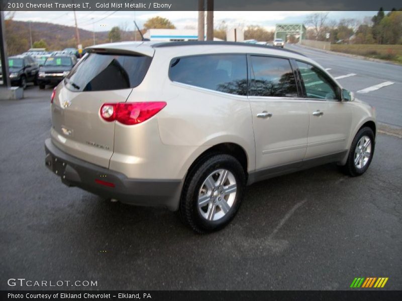 Gold Mist Metallic / Ebony 2010 Chevrolet Traverse LT