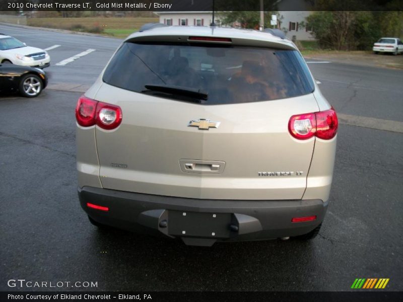 Gold Mist Metallic / Ebony 2010 Chevrolet Traverse LT