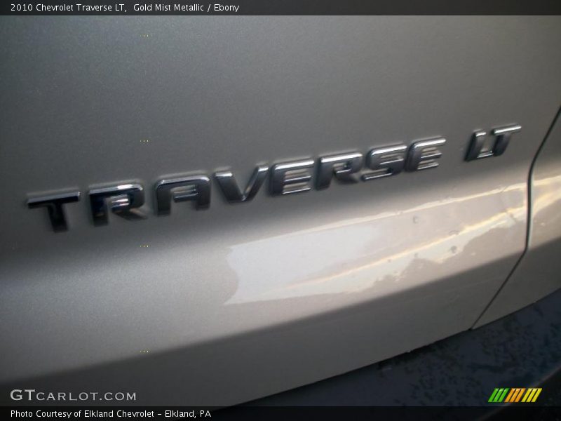 Gold Mist Metallic / Ebony 2010 Chevrolet Traverse LT