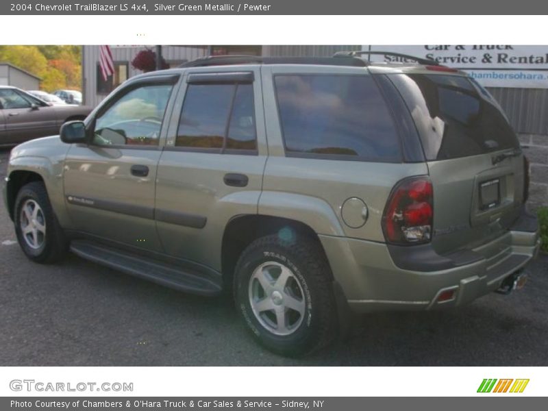 Silver Green Metallic / Pewter 2004 Chevrolet TrailBlazer LS 4x4