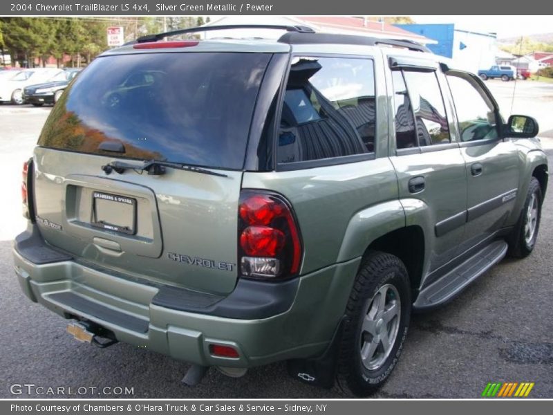 Silver Green Metallic / Pewter 2004 Chevrolet TrailBlazer LS 4x4