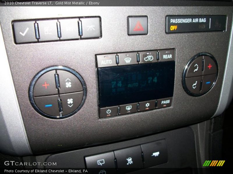 Gold Mist Metallic / Ebony 2010 Chevrolet Traverse LT