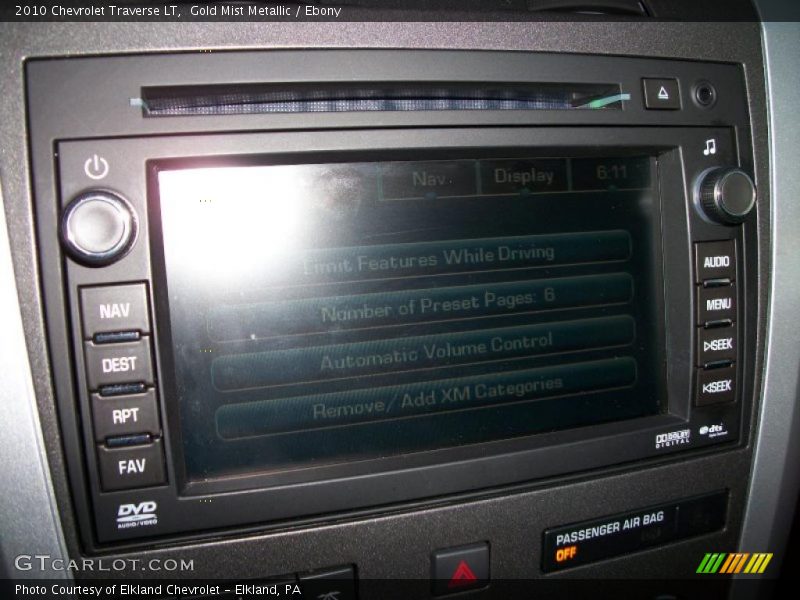 Gold Mist Metallic / Ebony 2010 Chevrolet Traverse LT