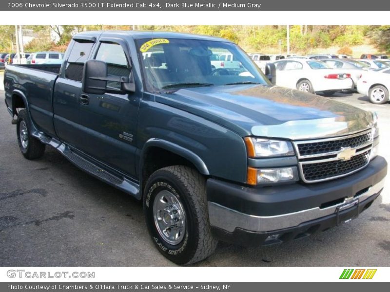 Dark Blue Metallic / Medium Gray 2006 Chevrolet Silverado 3500 LT Extended Cab 4x4