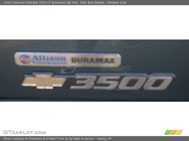 Dark Blue Metallic / Medium Gray 2006 Chevrolet Silverado 3500 LT Extended Cab 4x4