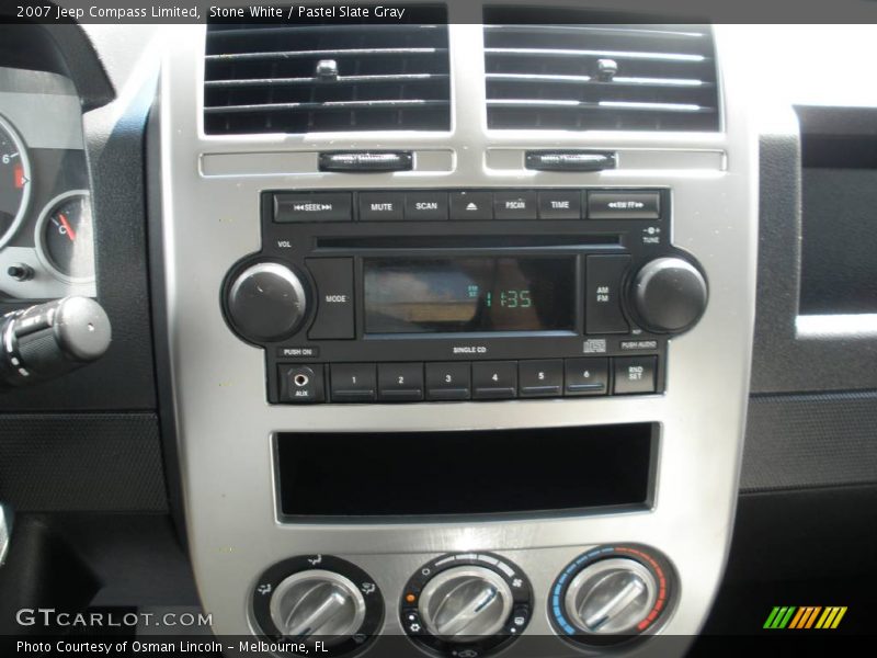 Stone White / Pastel Slate Gray 2007 Jeep Compass Limited