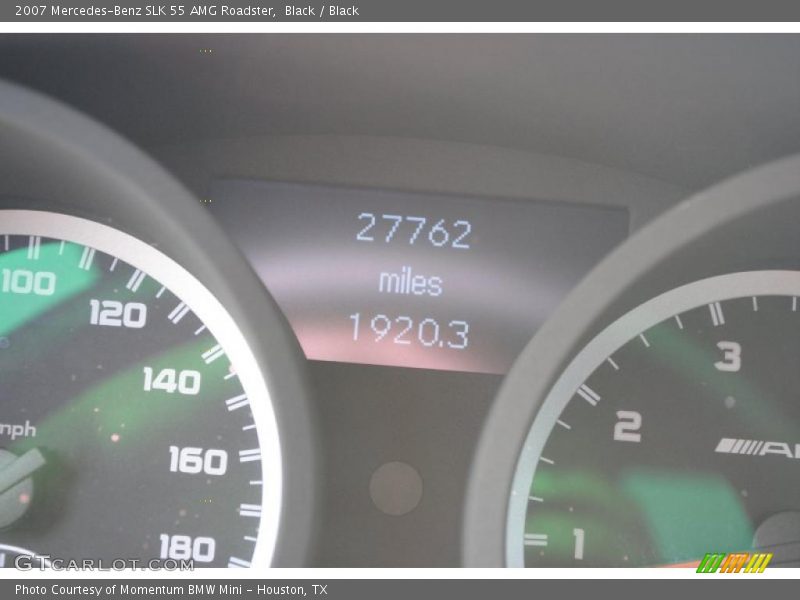 Black / Black 2007 Mercedes-Benz SLK 55 AMG Roadster