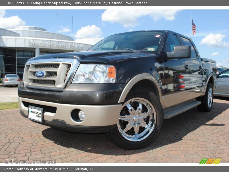 Dark Stone Metallic / Castano Brown Leather 2007 Ford F150 King Ranch SuperCrew
