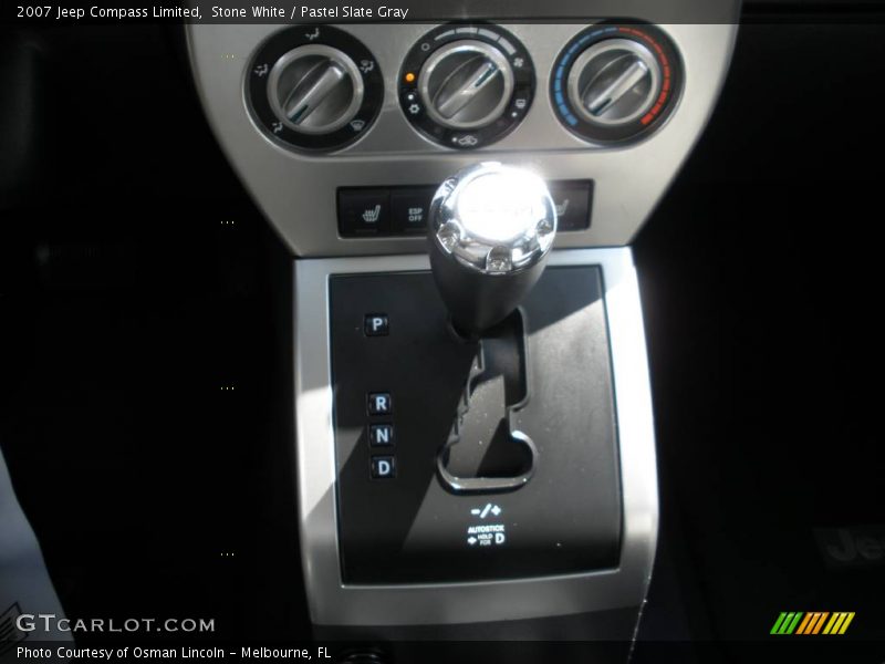 Stone White / Pastel Slate Gray 2007 Jeep Compass Limited