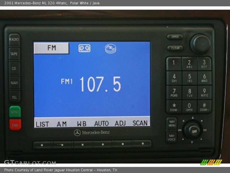 Navigation of 2001 ML 320 4Matic