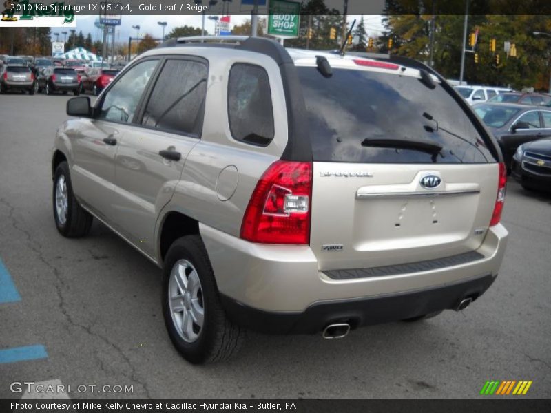 Gold Leaf / Beige 2010 Kia Sportage LX V6 4x4