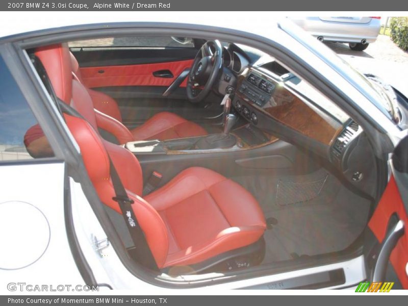  2007 Z4 3.0si Coupe Dream Red Interior