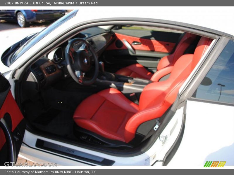  2007 Z4 3.0si Coupe Dream Red Interior
