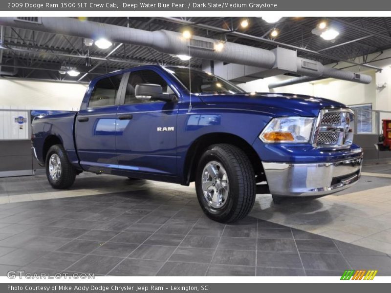Deep Water Blue Pearl / Dark Slate/Medium Graystone 2009 Dodge Ram 1500 SLT Crew Cab