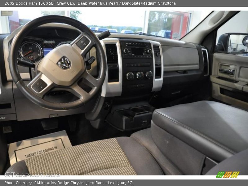 Deep Water Blue Pearl / Dark Slate/Medium Graystone 2009 Dodge Ram 1500 SLT Crew Cab