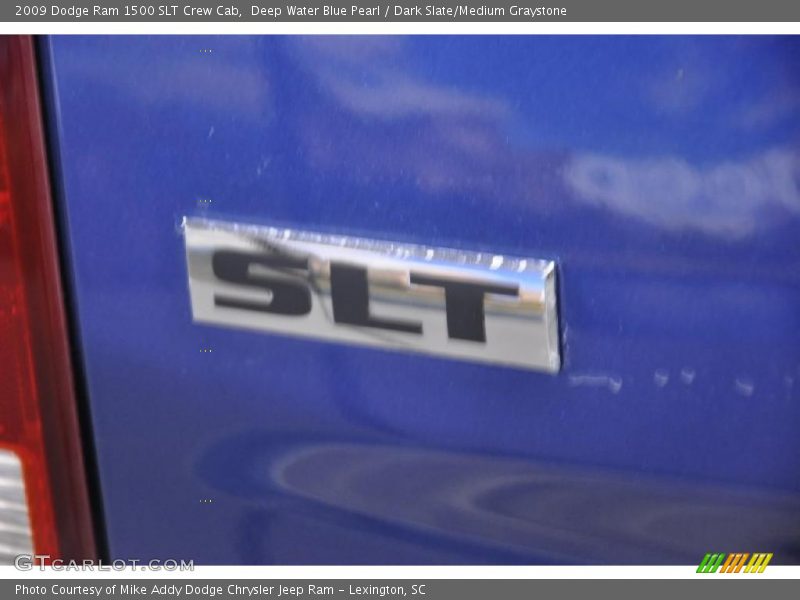 Deep Water Blue Pearl / Dark Slate/Medium Graystone 2009 Dodge Ram 1500 SLT Crew Cab