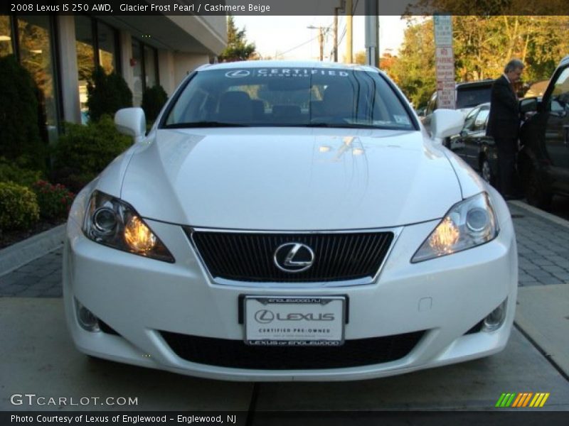 Glacier Frost Pearl / Cashmere Beige 2008 Lexus IS 250 AWD