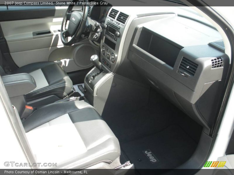 Stone White / Pastel Slate Gray 2007 Jeep Compass Limited