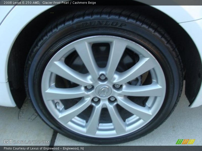 Glacier Frost Pearl / Cashmere Beige 2008 Lexus IS 250 AWD