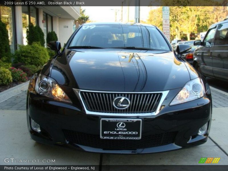 Obsidian Black / Black 2009 Lexus IS 250 AWD