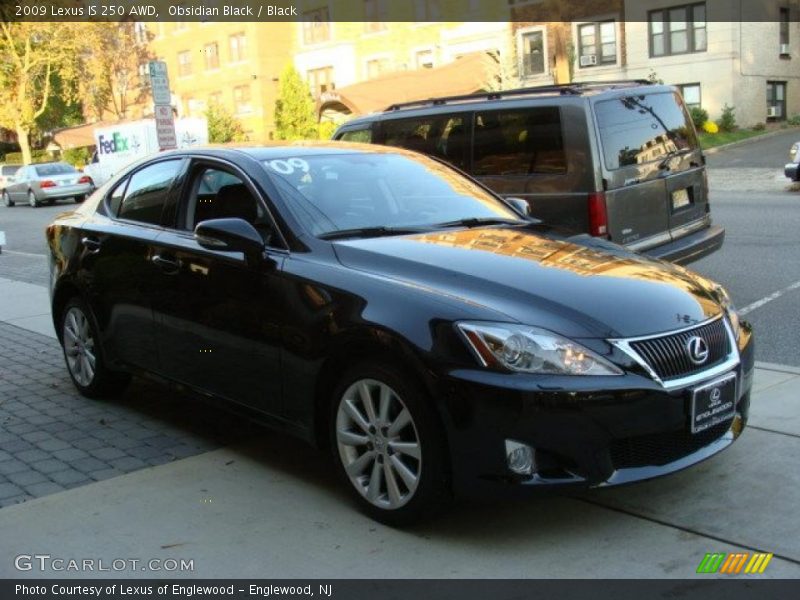 Obsidian Black / Black 2009 Lexus IS 250 AWD
