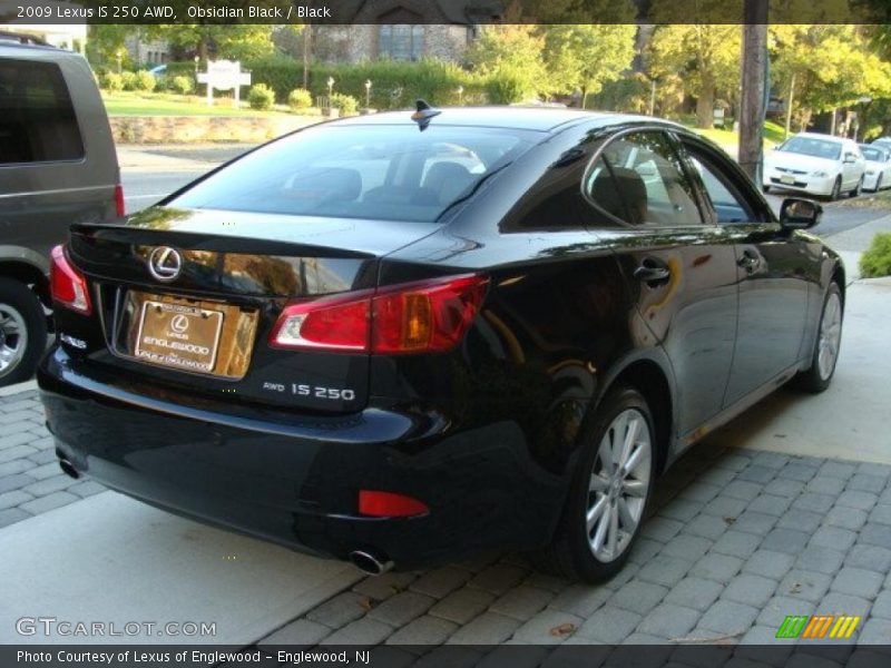 Obsidian Black / Black 2009 Lexus IS 250 AWD