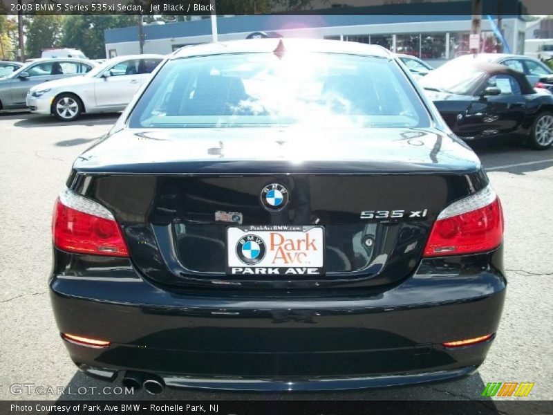 Jet Black / Black 2008 BMW 5 Series 535xi Sedan