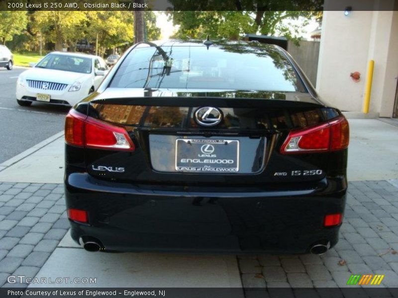 Obsidian Black / Black 2009 Lexus IS 250 AWD
