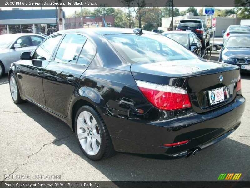 Jet Black / Black 2008 BMW 5 Series 535xi Sedan