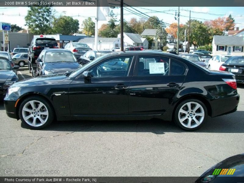 Jet Black / Black 2008 BMW 5 Series 535xi Sedan