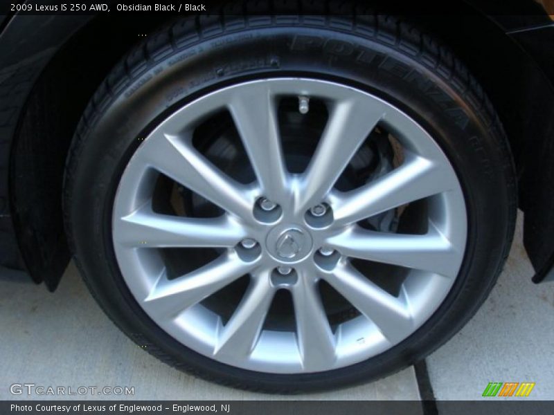 Obsidian Black / Black 2009 Lexus IS 250 AWD