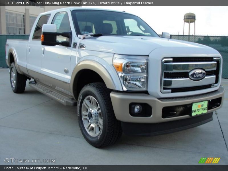 Front 3/4 View of 2011 F350 Super Duty King Ranch Crew Cab 4x4