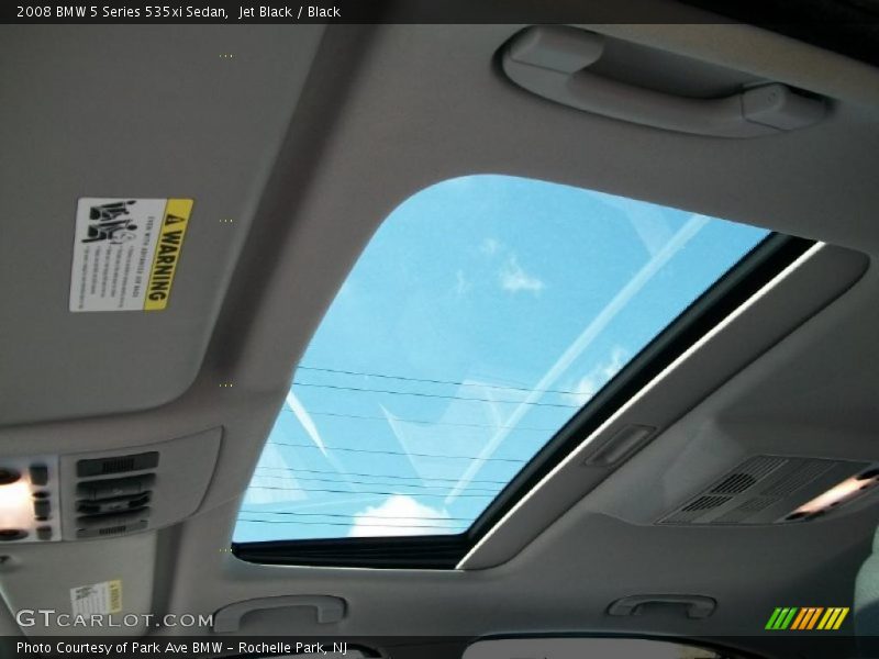 Jet Black / Black 2008 BMW 5 Series 535xi Sedan