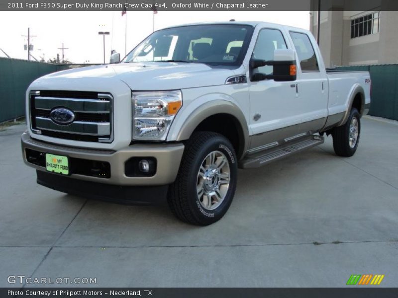 Oxford White / Chaparral Leather 2011 Ford F350 Super Duty King Ranch Crew Cab 4x4