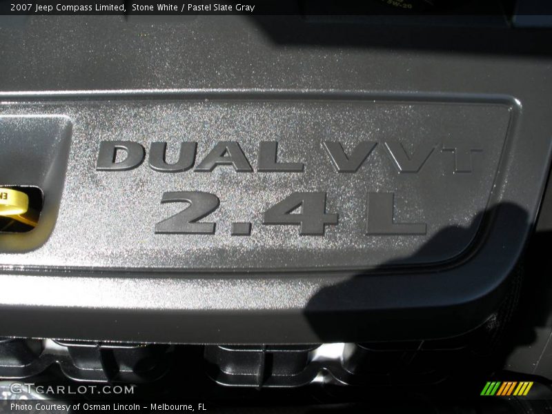 Stone White / Pastel Slate Gray 2007 Jeep Compass Limited
