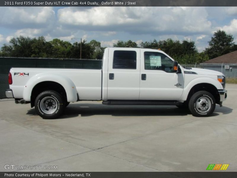 Oxford White / Steel 2011 Ford F350 Super Duty XLT Crew Cab 4x4 Dually