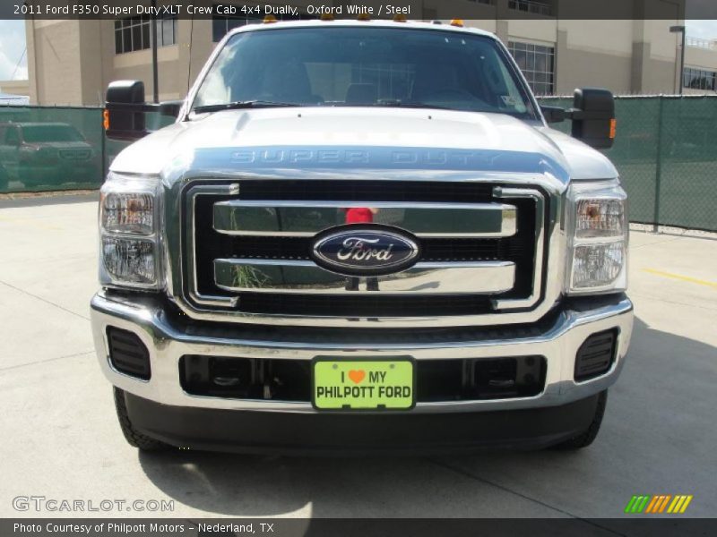 Oxford White / Steel 2011 Ford F350 Super Duty XLT Crew Cab 4x4 Dually