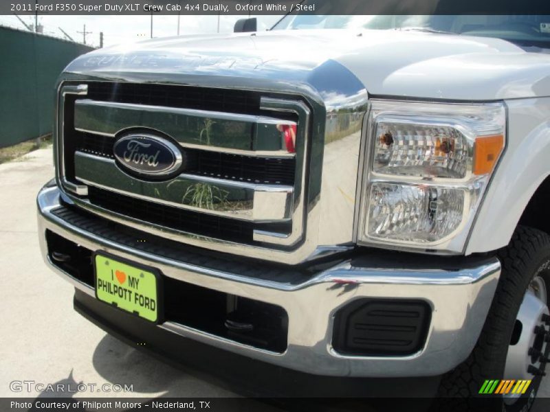 Oxford White / Steel 2011 Ford F350 Super Duty XLT Crew Cab 4x4 Dually