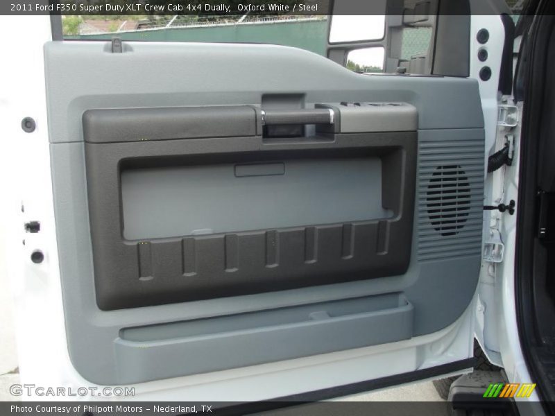  2011 F350 Super Duty XLT Crew Cab 4x4 Dually Steel Interior
