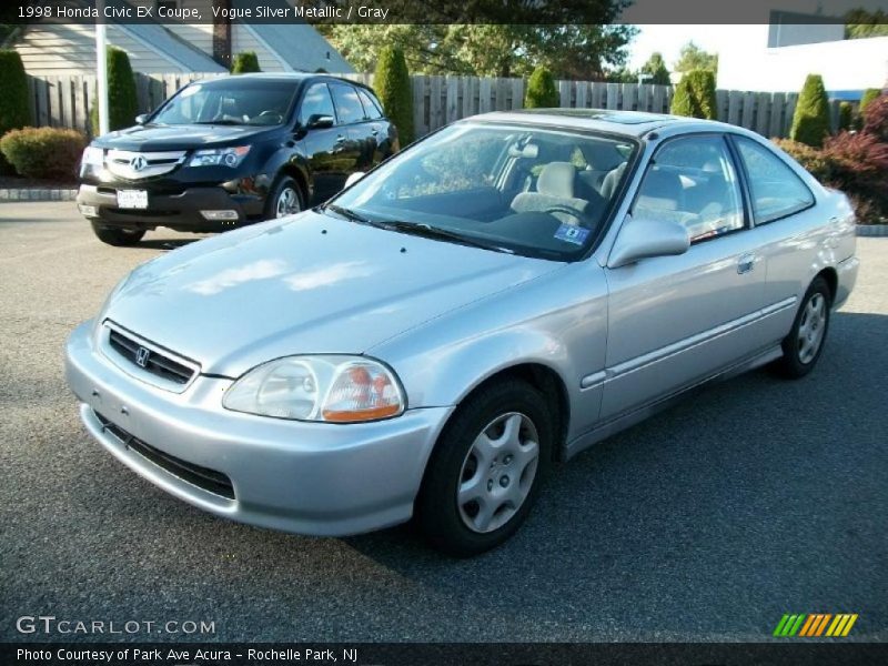 Vogue Silver Metallic / Gray 1998 Honda Civic EX Coupe